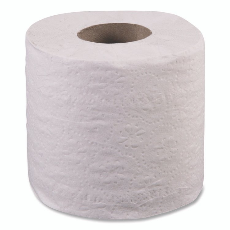 2-Ply Toilet Tissue, Septic Safe, White, 400 Sheets/Roll, 96 Rolls/Carton - Image 2