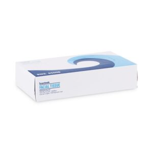 Office Packs Facial Tissue, 2-Ply, White, Flat Box, 100 Sheets/Box, 30 Boxes/Carton