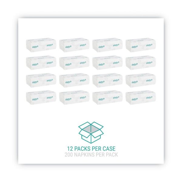 C-Fold Paper Towels, 1-Ply, 10.2 x 13.25, White, 200/Pack, 12 Packs/Carton - Image 2