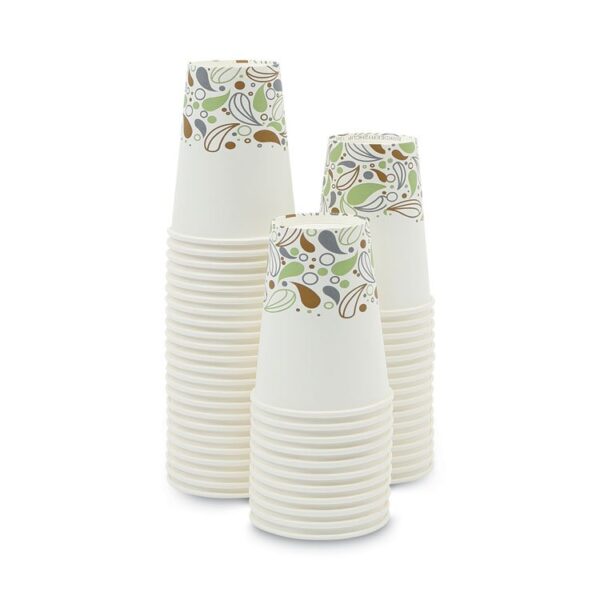 Deerfield Printed Paper Hot Cups, 12 oz, 50/Sleeve, 20 Sleeves/Carton - Image 2