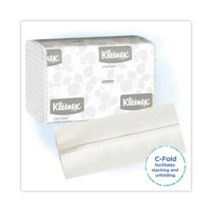 C-Fold Paper Towels, 1-Ply, 10.13 x 13.15, White, 150/Pack, 16 Packs/Carton