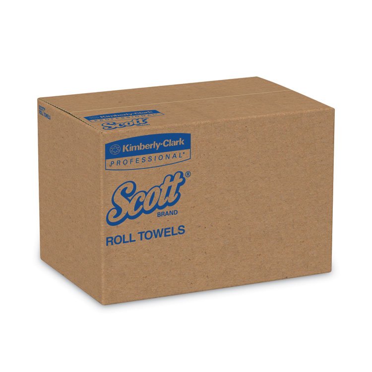Essential Hard Roll Towels for Business, 1-Ply, 8" x 800 ft, 1.5" Core, Natural, 12 Rolls/Carton - Image 3