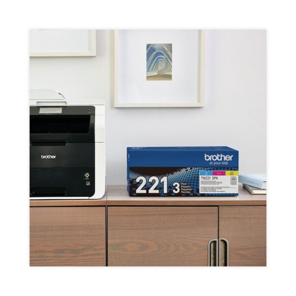 TN2213PK Toner, 1,400 Page-Yield, Cyan/Magenta/Yellow - Image 4
