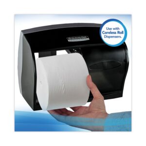 Essential Extra Soft Coreless Standard Roll Bath Tissue, Septic Safe, 2-Ply, White, 800 Sheets/Roll, 36 Rolls/Carton