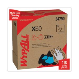 General Clean X60 Cloths, POP-UP Box, 8.34 x 16.8, White, 118/Box, 10 Boxes/Carton