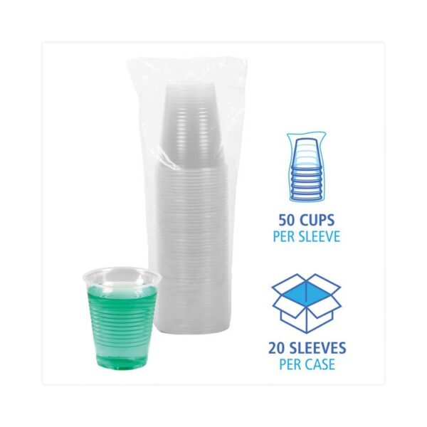 Translucent Plastic Cold Cups, 12 oz, 50/Sleeve, 20 Sleeves/Carton - Image 3