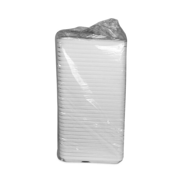 Foam School Trays, 5-Compartment Tray, 8.25 x 10.5 x 1, White, 500/Carton - Image 2