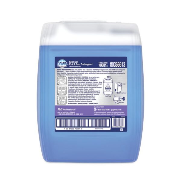 Manual Pot/Pan Dish Detergent, Original Scent, Five Gallon Cube - Image 4