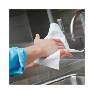 Hard Roll Paper Towels with Premium Absorbency Pockets, 1-Ply, 8" x 425 ft, 1.5" Core, White, 12 Rolls/Carton