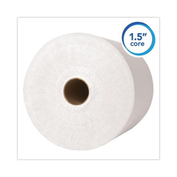 Hard Roll Paper Towels with Premium Absorbency Pockets, 1-Ply, 8" x 425 ft, 1.5" Core, White, 12 Rolls/Carton - Image 4