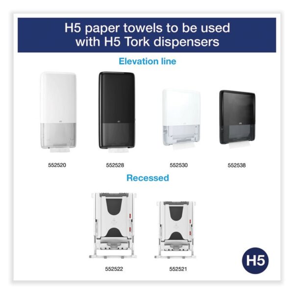 PeakServe Continuous Hand Towel, 1-Ply, 7.91 x 8.85, White, 410 Wipes/Pack, 12 Packs/Carton - Image 3