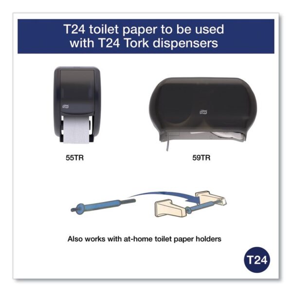 Universal Bath Tissue, Septic Safe, 2-Ply, White, 500 Sheets/Roll, 96 Rolls/Carton - Image 3