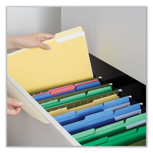Universal® Deluxe Colored Top Tab File Folders