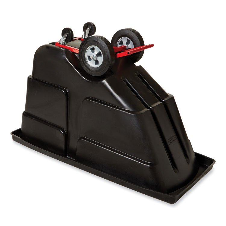 0.5 cu yd BRUTE Rotomolded Tilt Truck, 450 lb Capacity, Black - Image 4