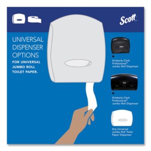 Essential 100% Recycled Fiber JRT Bathroom Tissue for Business, Septic Safe, 2-Ply, White, 3.55" x 1,000 ft, 12 Rolls/Carton