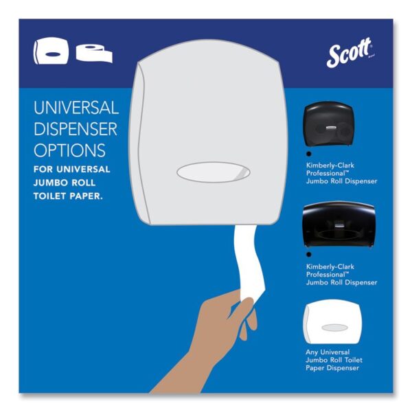 Essential 100% Recycled Fiber JRT Bathroom Tissue for Business, Septic Safe, 2-Ply, White, 3.55" x 1,000 ft, 12 Rolls/Carton - Image 8