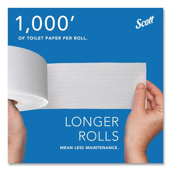 Essential 100% Recycled Fiber JRT Bathroom Tissue for Business, Septic Safe, 2-Ply, White, 3.55" x 1,000 ft, 12 Rolls/Carton - Image 7