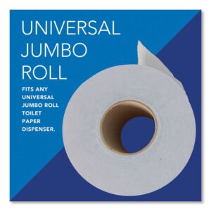 Essential 100% Recycled Fiber JRT Bathroom Tissue for Business, Septic Safe, 2-Ply, White, 3.55" x 1,000 ft, 12 Rolls/Carton