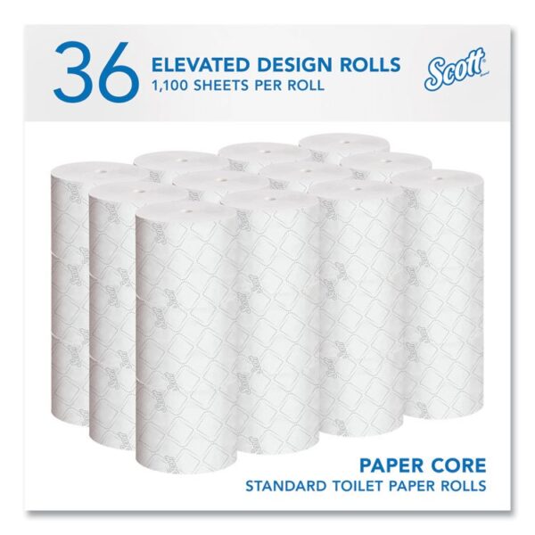Pro Small Core High Capacity/SRB Bath Tissue, Septic Safe, 2-Ply, White, 1,100 Sheets/Roll, 36 Rolls/Carton
