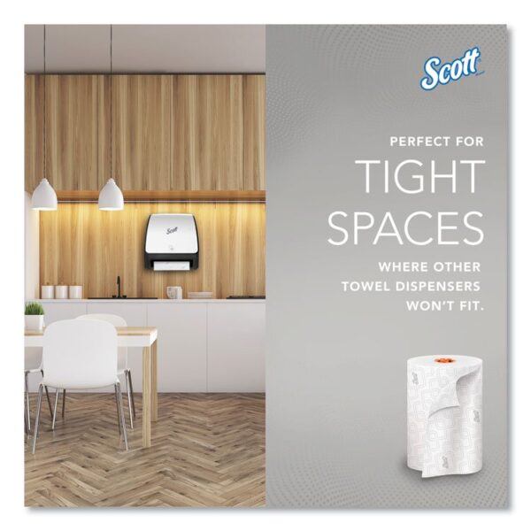 Slimroll Towels, 1-Ply, 8" x 580 ft, White/Orange Core, 6 Roll/Carton - Image 7
