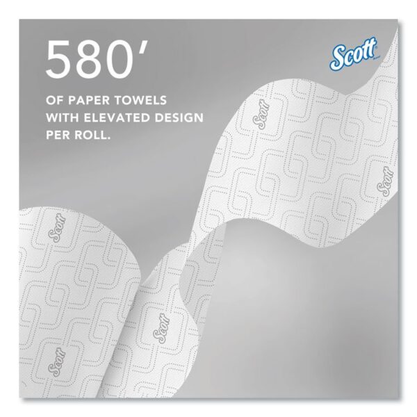 Slimroll Towels, 1-Ply, 8" x 580 ft, White/Orange Core, 6 Roll/Carton - Image 5