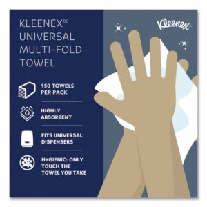 Multi-Fold Paper Towels, 1-Ply, 9.2 x 9.4, White, 150/Pack, 16 Packs/Carton