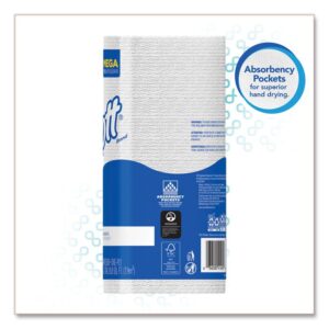 Kitchen Roll Towels, 1-Ply, 11 x 8.75, White, 128/Roll, 20 Rolls/Carton