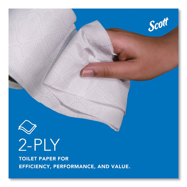 Essential 100% Recycled Fiber SRB Bathroom Tissue, Septic Safe, 2-Ply, White, 473 Sheets/Roll, 80 Rolls/Carton - Image 5