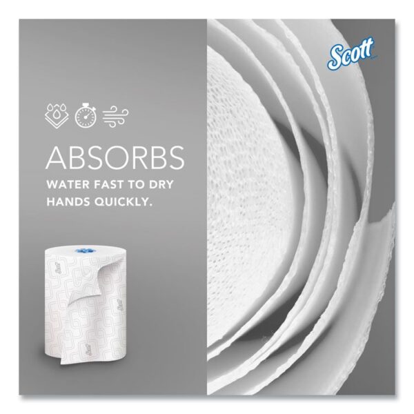 Pro Hard Roll Paper Towels with Elevated Scott Design for Scott Pro Dispenser, Blue Core Only, 1-Ply, 1,150 ft, 6 Rolls/CT - Image 2