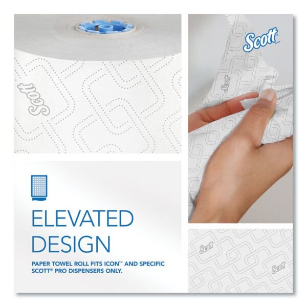 Pro Hard Roll Paper Towels with Elevated Scott Design for Scott Pro Dispenser, Blue Core Only, 1-Ply, 1,150 ft, 6 Rolls/CT - Image 3