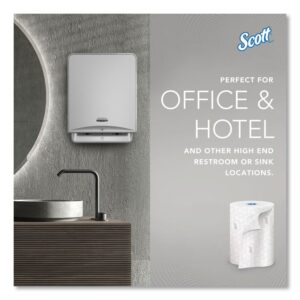 Pro Hard Roll Paper Towels with Elevated Scott Design for Scott Pro Dispenser, Blue Core Only, 1-Ply, 1,150 ft, 6 Rolls/CT