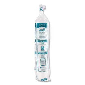 High-Impact Polystyrene Squat Cold Cups, 12 oz, Plastic, Translucent, 50/Sleeve, 20 Sleeves/Carton