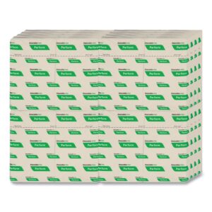 Perform Interfold Napkins, 1-Ply, 6.5 x 4.25, Natural, 376/Pack, 16 Packs/Carton