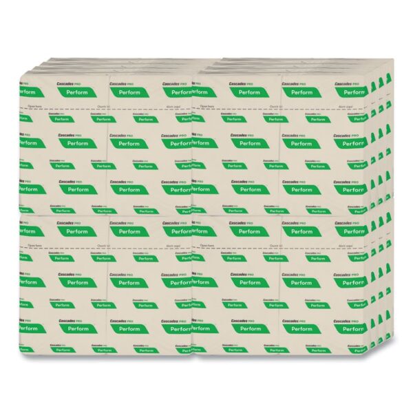 Perform Interfold Napkins, 1-Ply, 6.5 x 4.25, Natural, 376/Pack, 16 Packs/Carton - Image 3