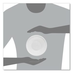 Concorde Foam Bowl, 10, 12 oz, White, 125/Pack, 8 Packs/Carton