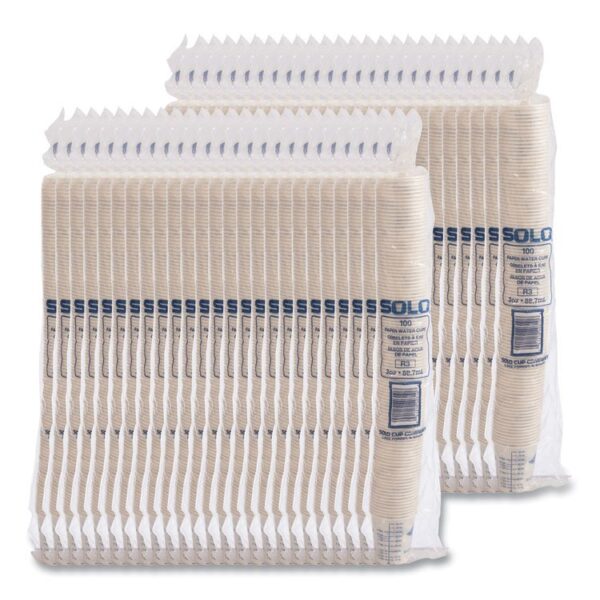 Paper Medical and Dental Graduated Cups, 3 oz, Paper, White/Blue, 100/Bag, 50 Bags/Carton - Image 7