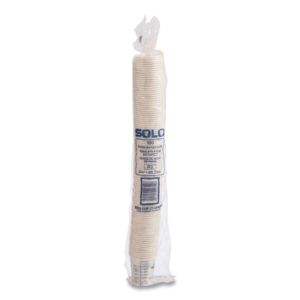 Paper Medical and Dental Graduated Cups, 3 oz, Paper, White/Blue, 100/Bag, 50 Bags/Carton - Image 3