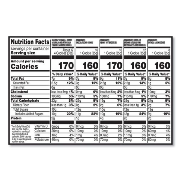 Grandma's® Cookies Variety Tray
