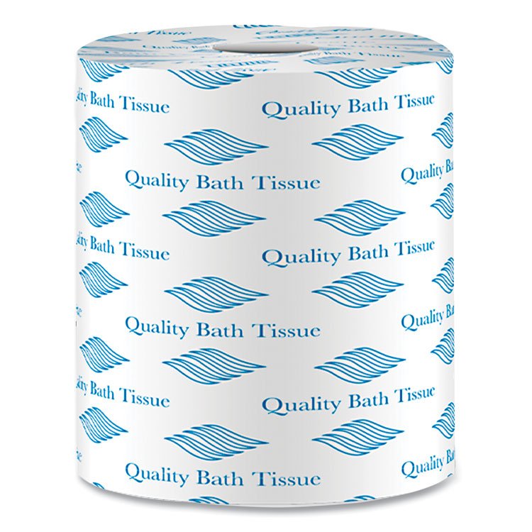 Bath Tissue, Septic Safe, 2-Ply, White, 500 Sheets/Roll, 96 Rolls/Carton - Image 2