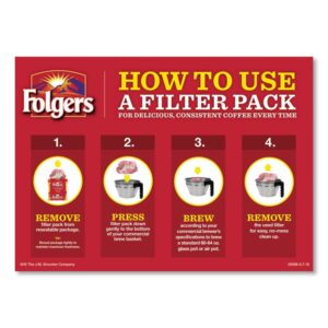 Coffee Filter Packs, Classic Roast, .9 oz, 10 Filters/Pack, 4 Packs/Carton
