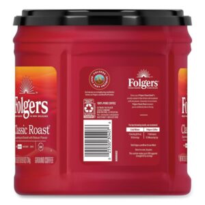 Coffee, Classic Roast, Ground, 25.9 oz Canister, 6/Carton