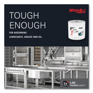 L40 Towels, Jumbo Roll, 12.5 x 12.2, White, 750/Roll
