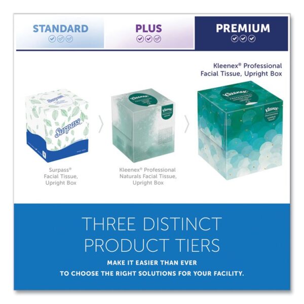 Boutique White Facial Tissue for Business, Pop-Up Box, 2-Ply, 95 Sheets/Box, 6 Boxes/Pack - Image 8