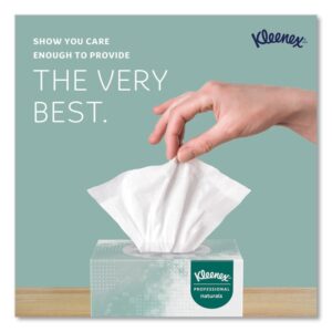 Naturals Facial Tissue for Business, BOUTIQUE POP-UP Box, 2-Ply, White, 90 Sheets/Box, 36 Boxes/Carton