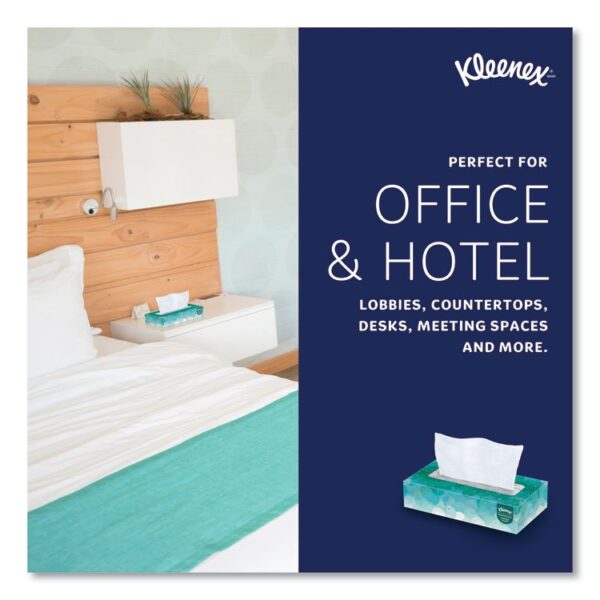 White Facial Tissue for Business, 2-Ply, White, Pop-Up Box, 100 Sheets/Box - Image 6
