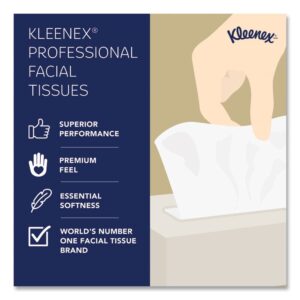 White Facial Tissue for Business, 2-Ply, White, Pop-Up Box, 125 Sheets/Box, 48 Boxes/Carton
