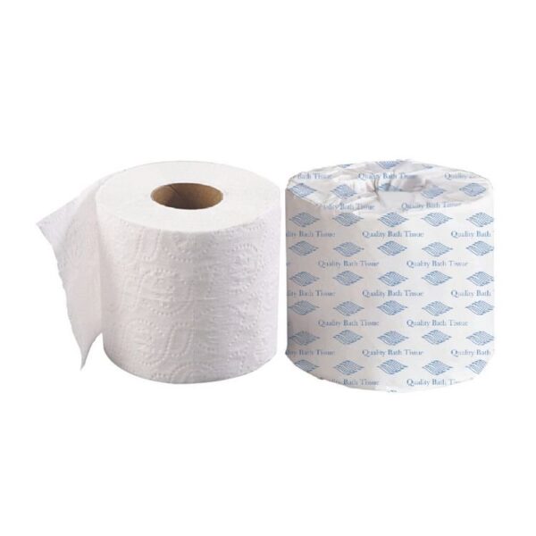 Standard Bath Tissue, White, 2-Ply, 4 x 3, 500 Sheets/Roll, 96 Rolls/Carton