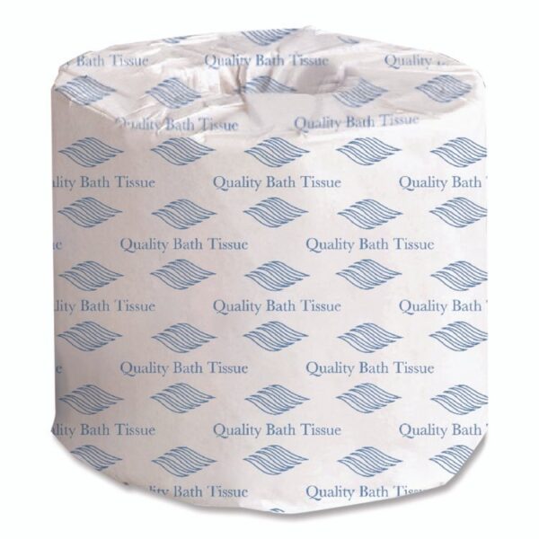 Standard Bath Tissue, 2-Ply, White, 4 x 3, 400 Sheets/Roll, 96 Rolls/Carton - Image 4